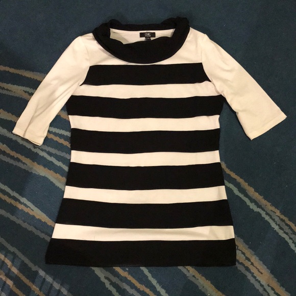 (3/$25) EUC black and white Jacob striped shirt - Picture 1 of 7